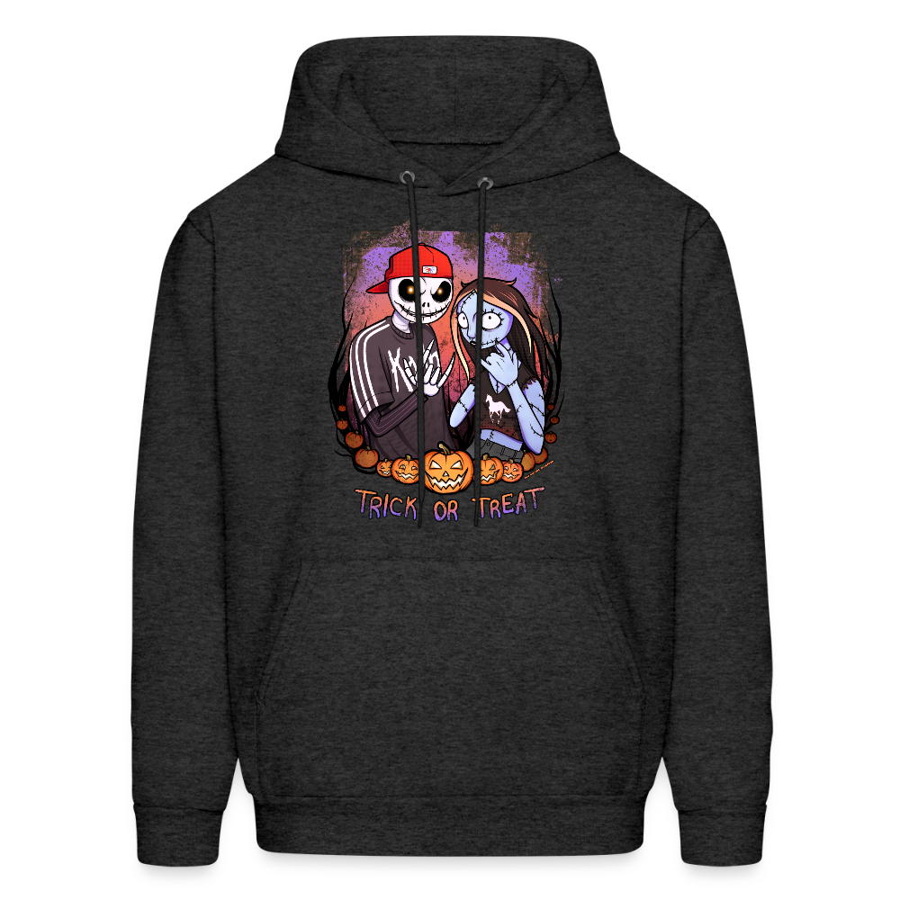 Jack and Sally Nu-Metal Enjoyers - Hoodie - charcoal grey