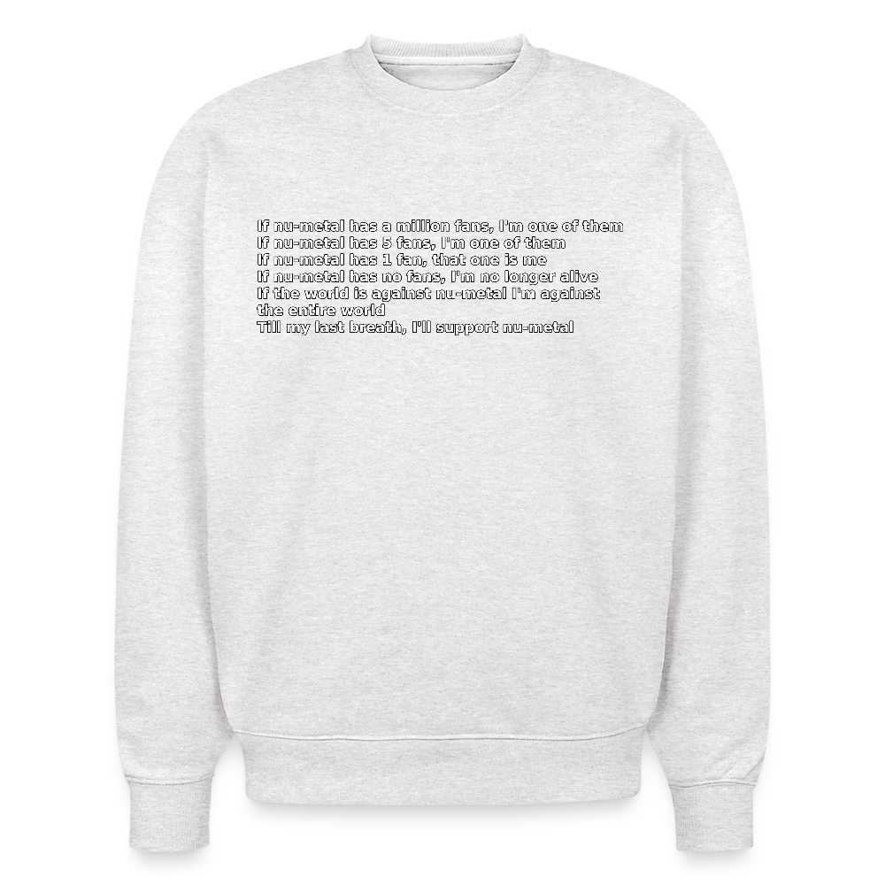 The Pledge - Stanley/Stella Radder Unisex Oversized Organic Sweatshirt - cool heather grey