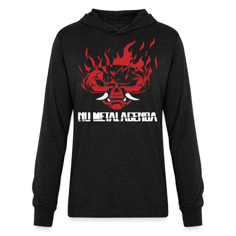 The Samurai Metal Agenda - Long Sleeve Hoodie Shirt - heather black