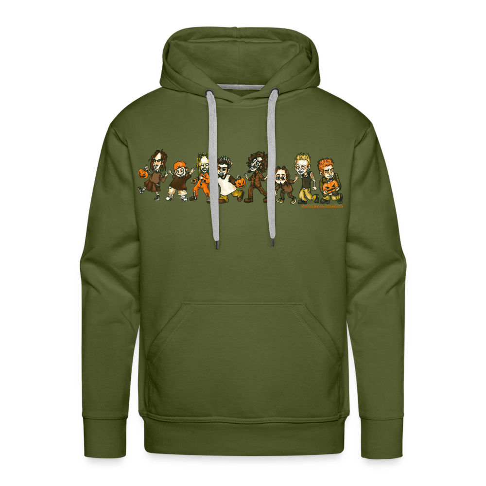 Nu Metal Trick or Treaters - Premium Hoodie - olive green