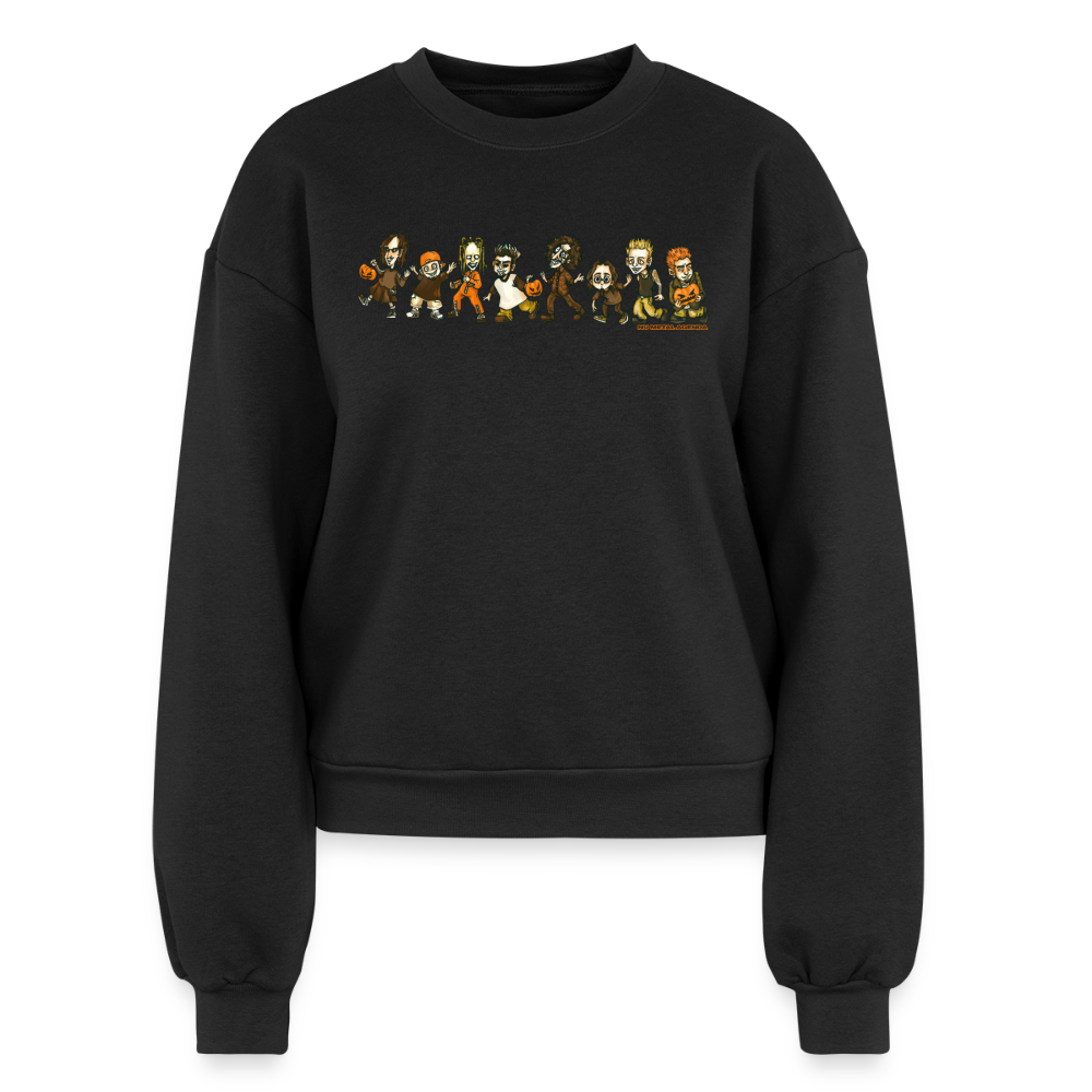 Nu Metal Trick or Treaters - Women's Fleece Crewneck Sweatshirt - black