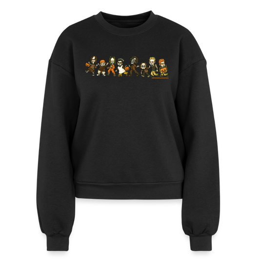 Nu Metal Trick or Treaters - Women's Fleece Crewneck Sweatshirt - black