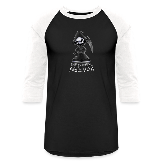 NMA Skull Reaper - Baseball T-Shirt - black/white