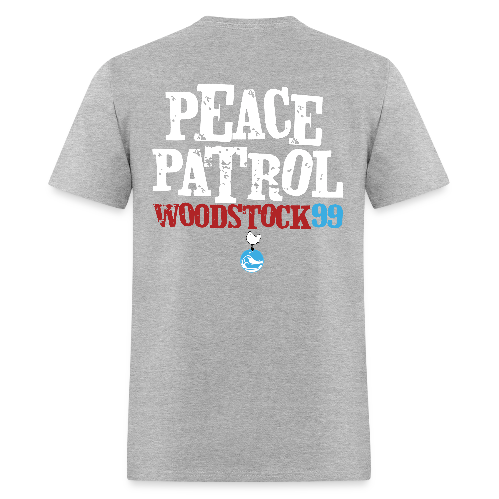 Woodstock 99 Peace Patrol - Tee - heather gray