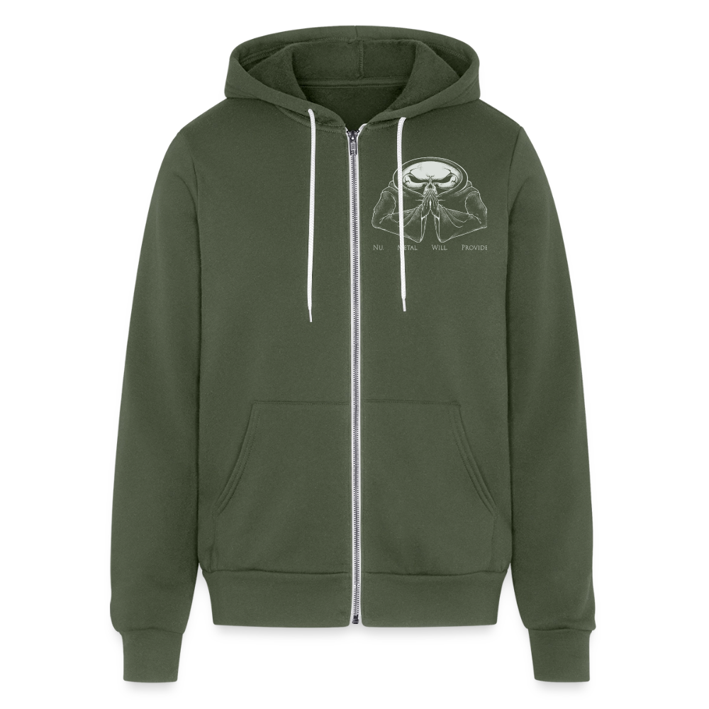 Nu Metal Will Provide - Zip Hoodie - military green