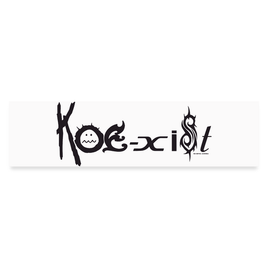 Koexist - Bumper Sticker / Black - white matte