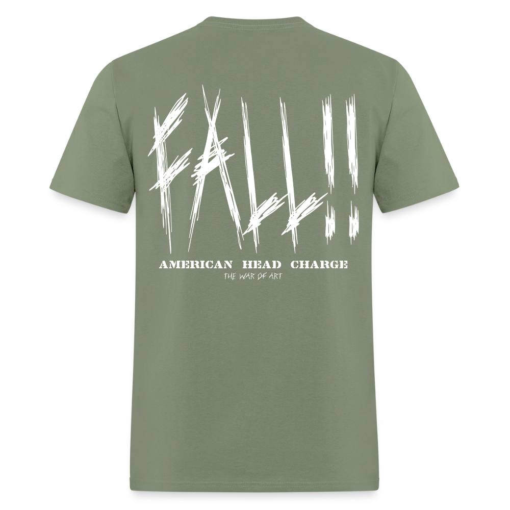 "Fall" - A Violent Reaction: 25 Years of The War of Art | T-Shirt - military green