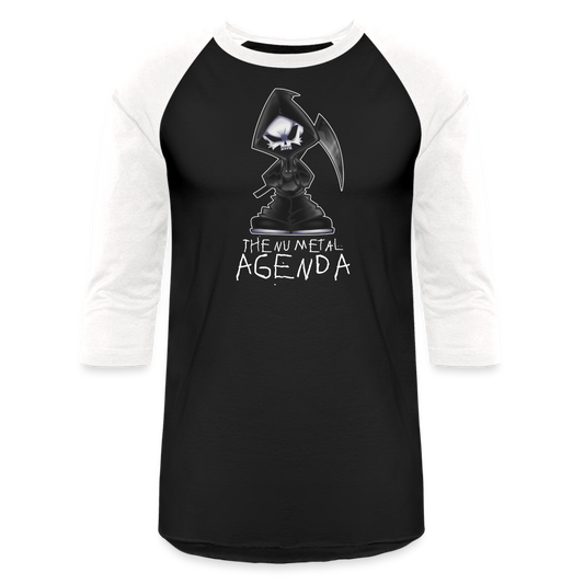 NMA Skully Guy - Baseball T-Shirt - black/white
