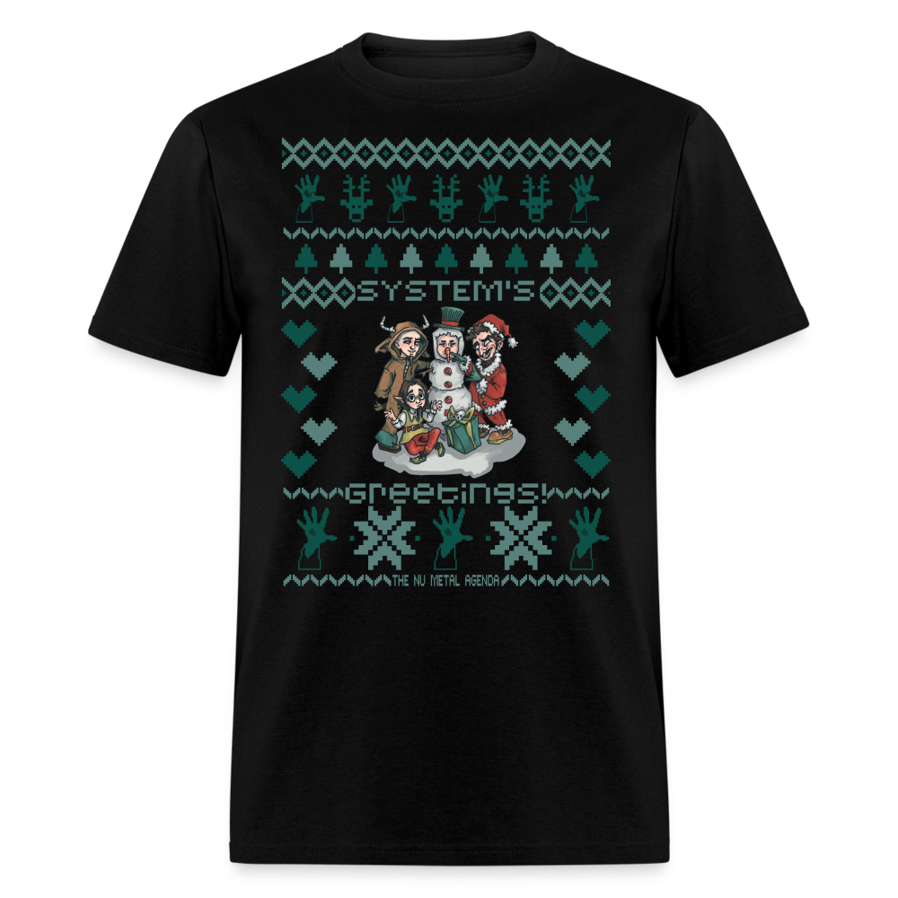 System's Greetings Xmas - Classic T-Shirt - black