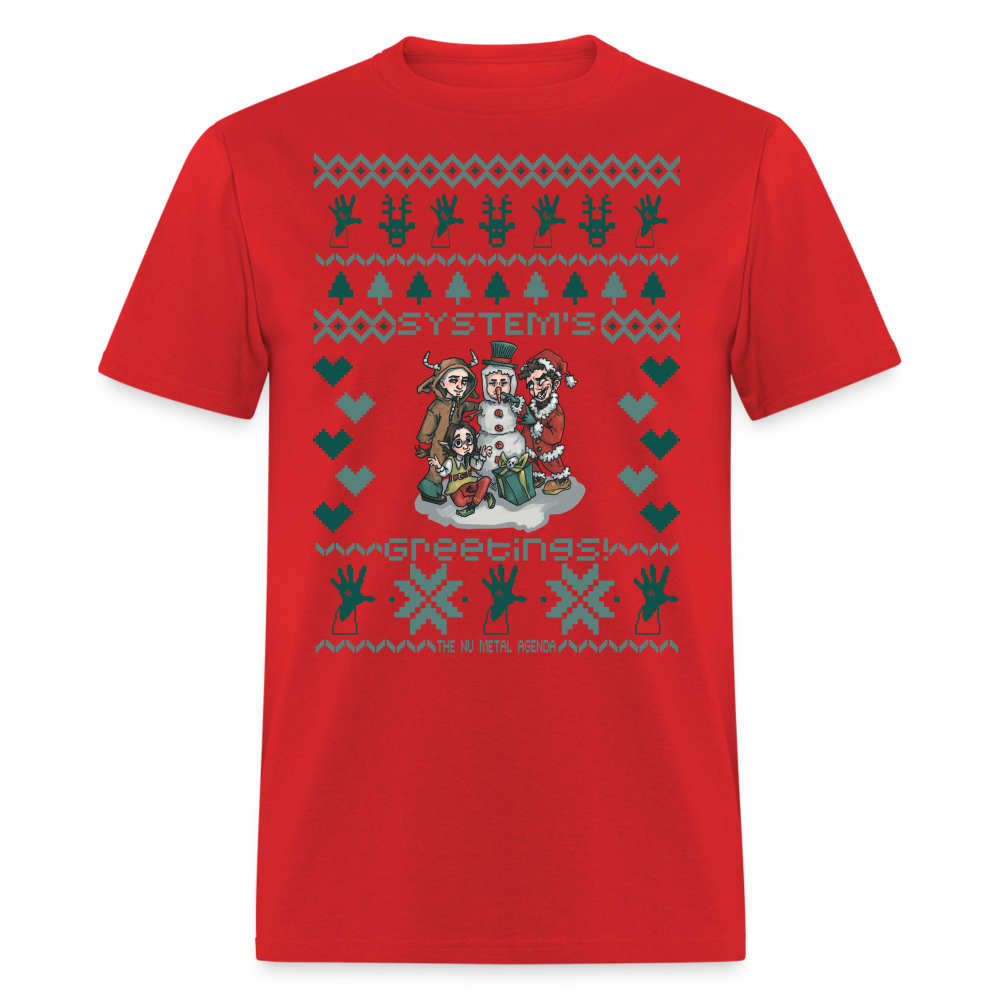 System's Greetings Xmas - Classic T-Shirt - red