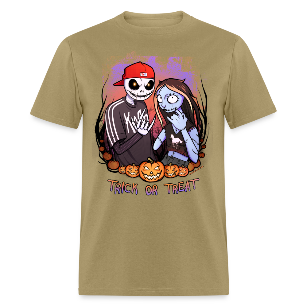 Jack and Sally Nu-Metal Enjoyers - Tee - khaki