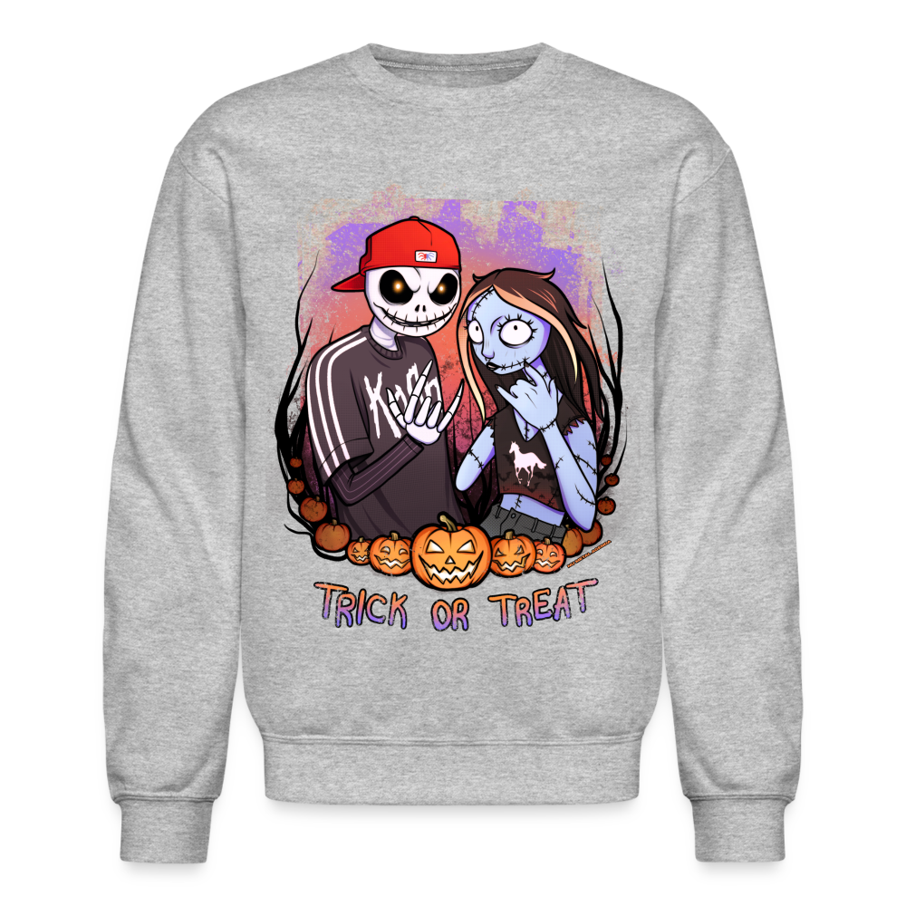 Jack and Sally Nu Metal Enjoyers - Crewneck Sweatshirt - heather gray