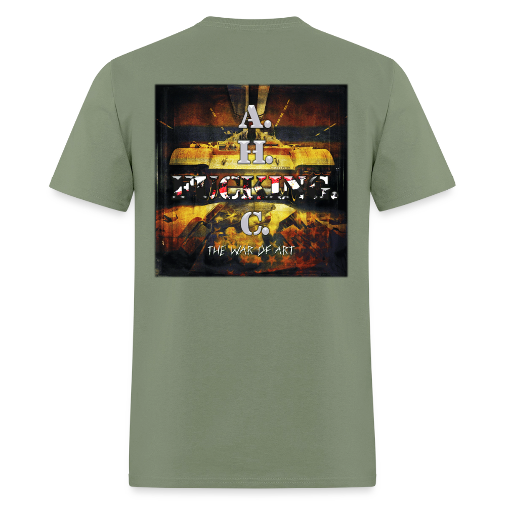 "Breathe In, Bleed Out" - A Violent Reaction: 25 Years of The War of Art | T-Shirt - military green