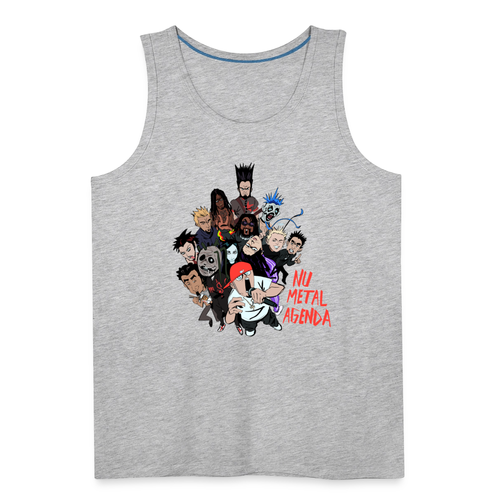 Nu Metal Family Portrait - Premium Tank - heather gray