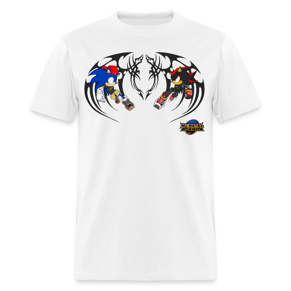 Sonic vs Shadow Tribal Edition - Classic T-Shirt - white