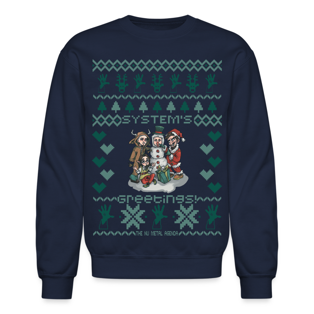 System's Greetings Xmas - Crewneck Sweatshirt - navy