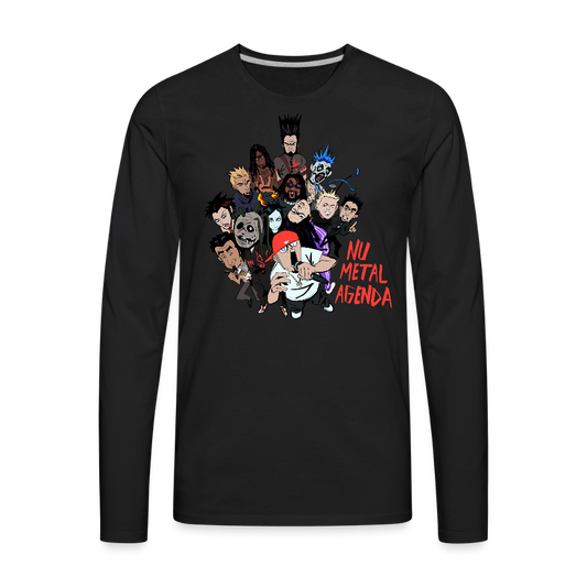 Nu Metal Family Portrait - Premium Long Sleeve T-Shirt - black