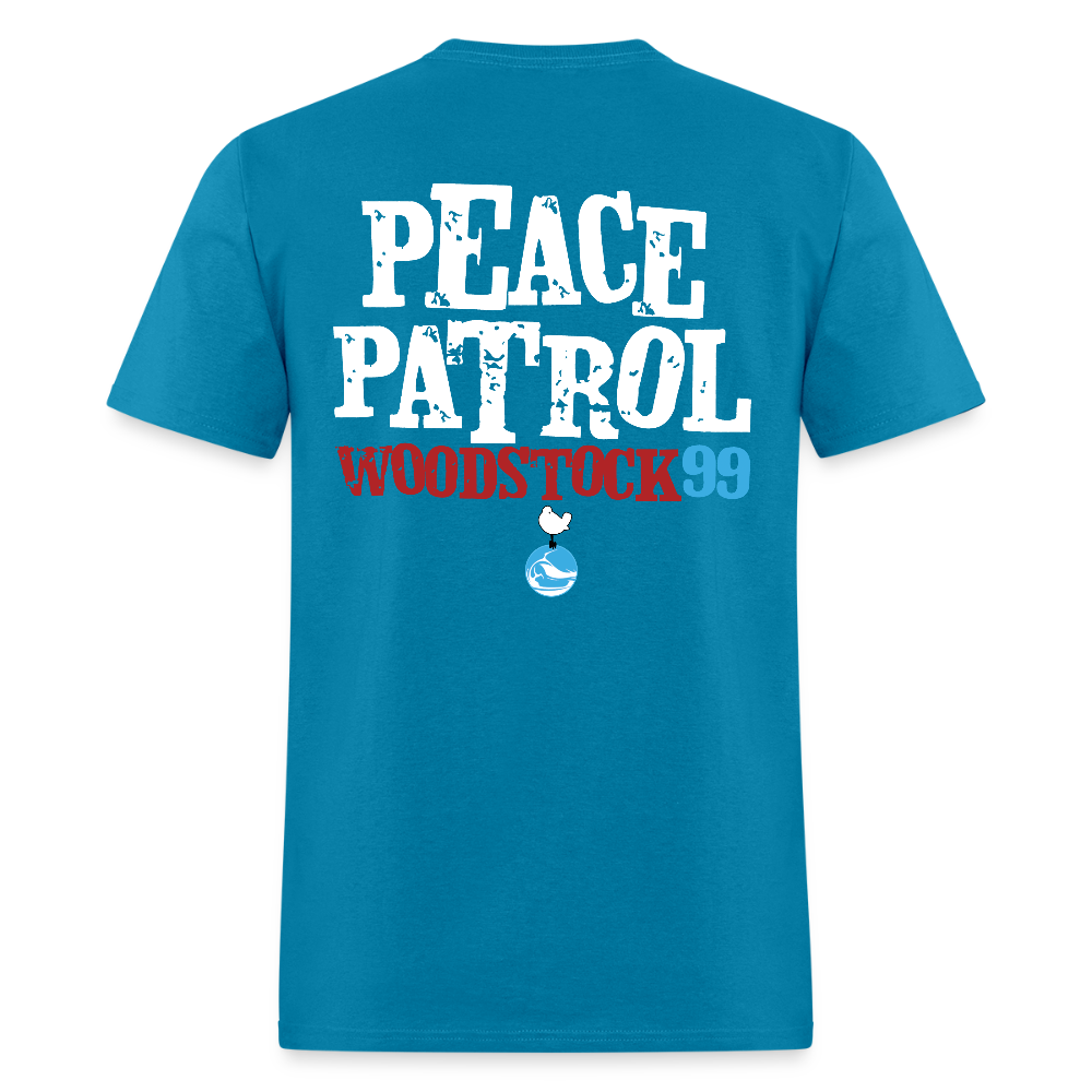 Woodstock 99 Peace Patrol - Tee - turquoise