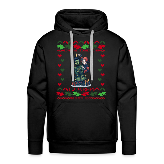 Give Me Something to Wrap Xmas - Premium Hoodie - black