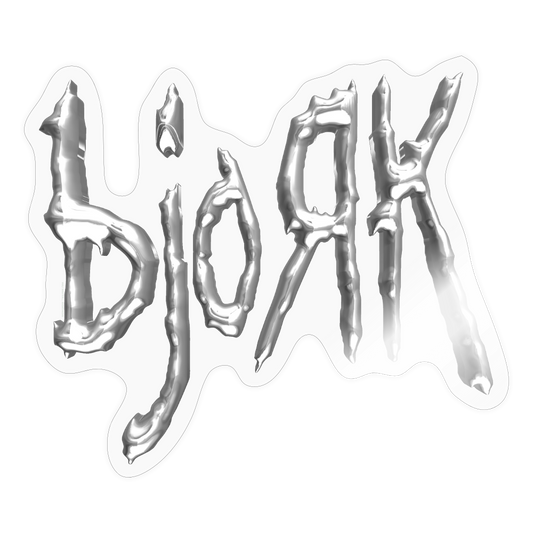 bjoRk - Sticker - transparent glossy