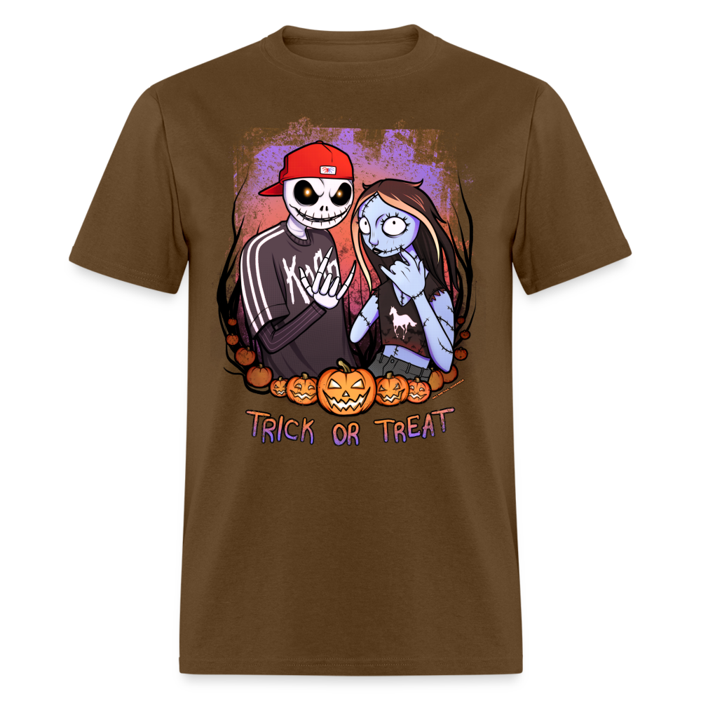 Jack and Sally Nu-Metal Enjoyers - Tee - brown