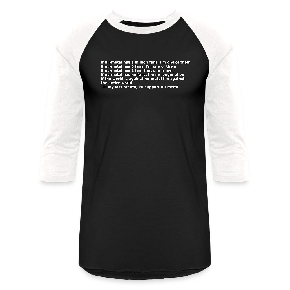 The Pledge - Baseball T-Shirt - black/white