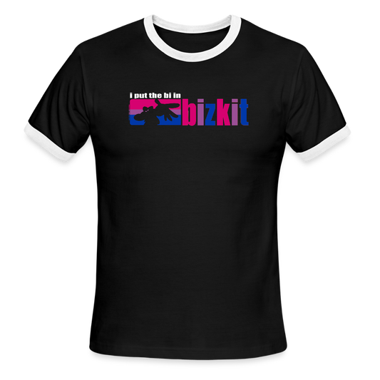 The Bi in Bizkit - Ringer T-Shirt - black/white