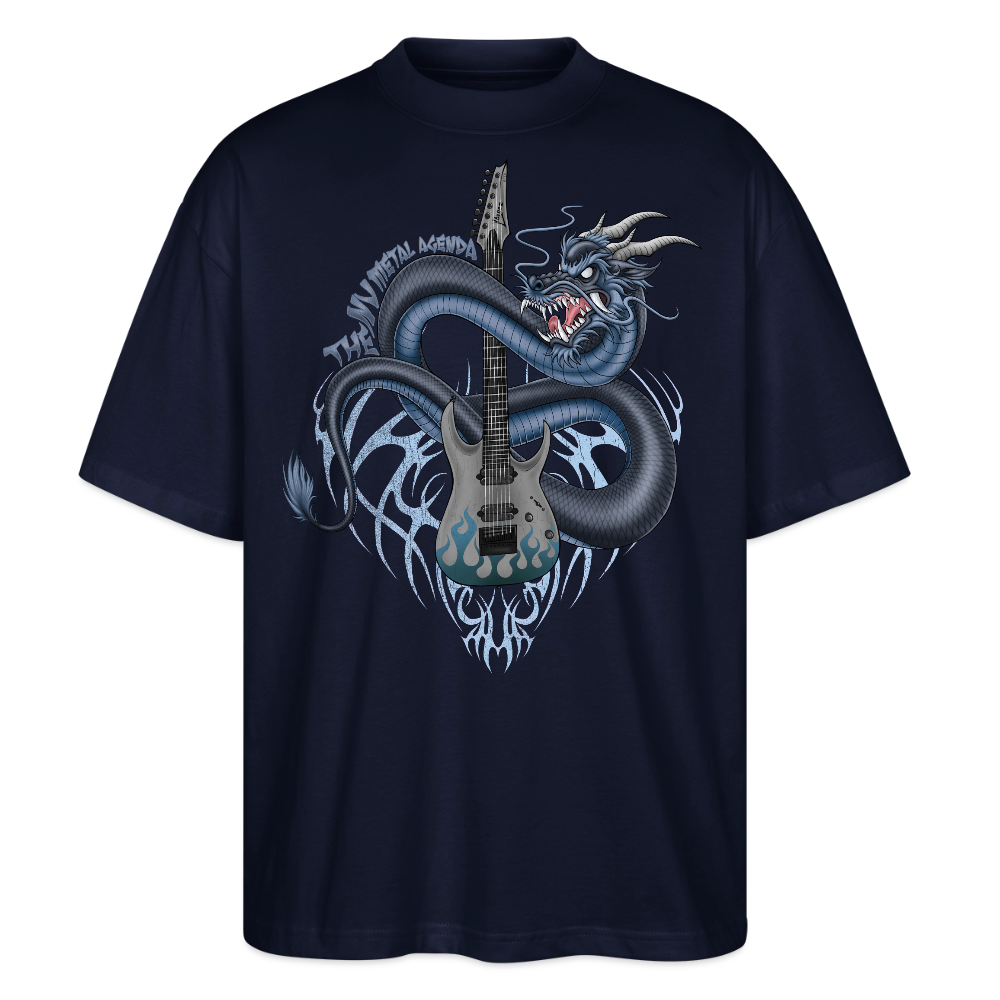 The Nu Metal Dragon Agenda - Stanley/Stella Blaster Oversized T-Shirt - french navy