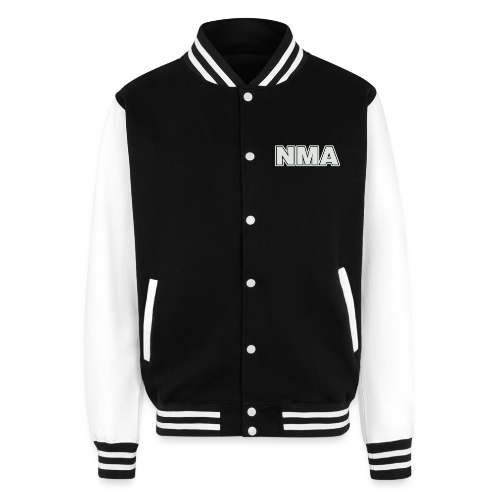 NMA - Heavyweight Letterman Jacket - black/white