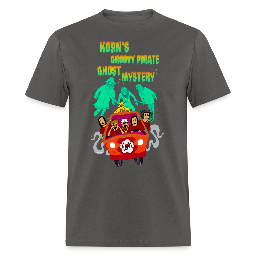 Korn's Groovy Pirate Ghost Mystery - T-Shirt - charcoal