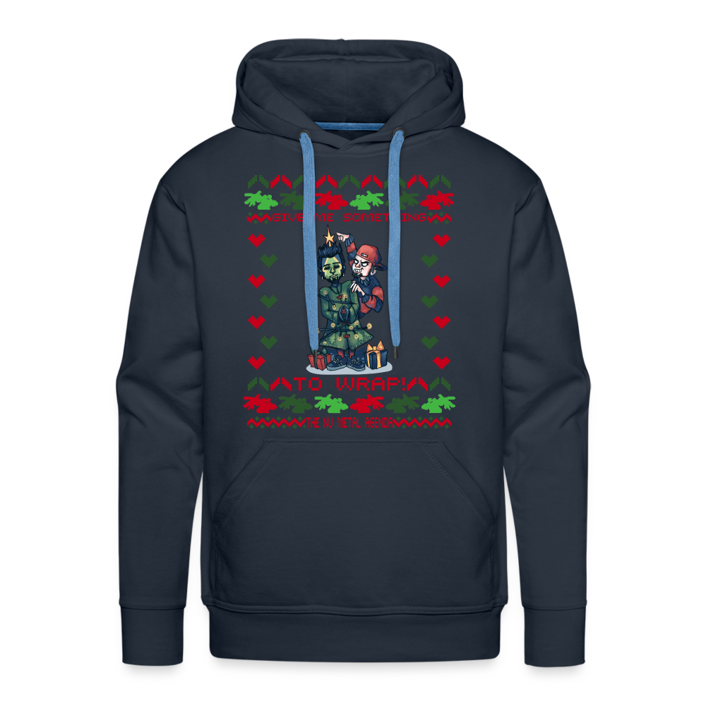 Give Me Something to Wrap Xmas - Premium Hoodie - navy