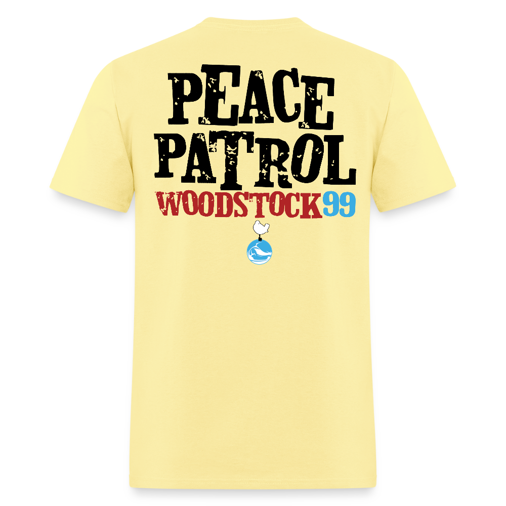 Woodstock 99 Peace Patrol - Color Tees - cornsilk