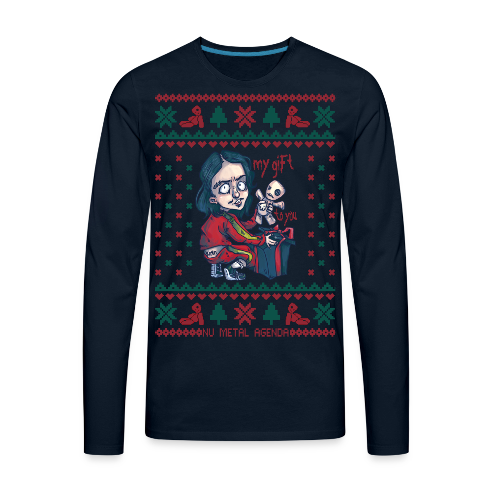 System's Greetings Xmas - Long Sleeve T-Shirt - deep navy