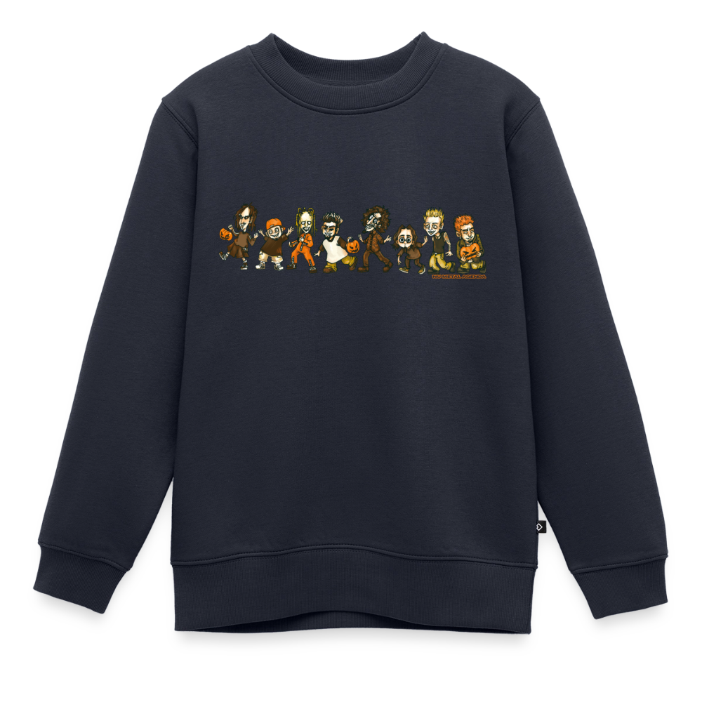 Nu Metal Trick or Treaters - Kids’ Premium Organic Sweatshirt - navy