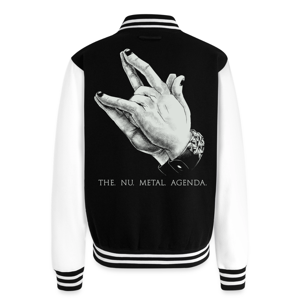 Nu Metal Will Provide - Unisex College Sweat Jacket - black/white