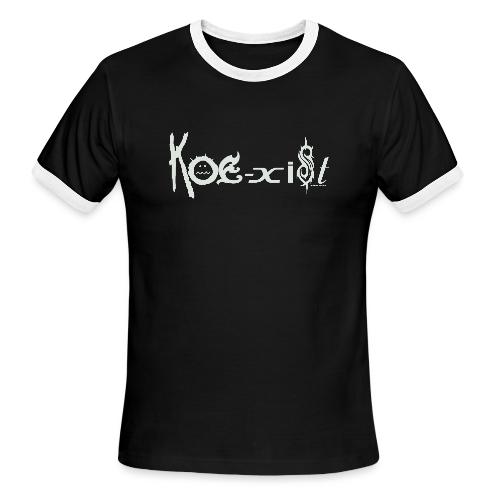 Koexist - Ringer T-Shirt - black/white