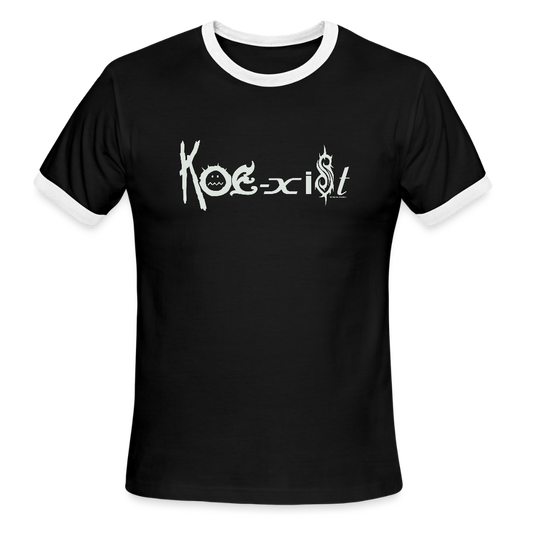 Koexist - Ringer T-Shirt - black/white