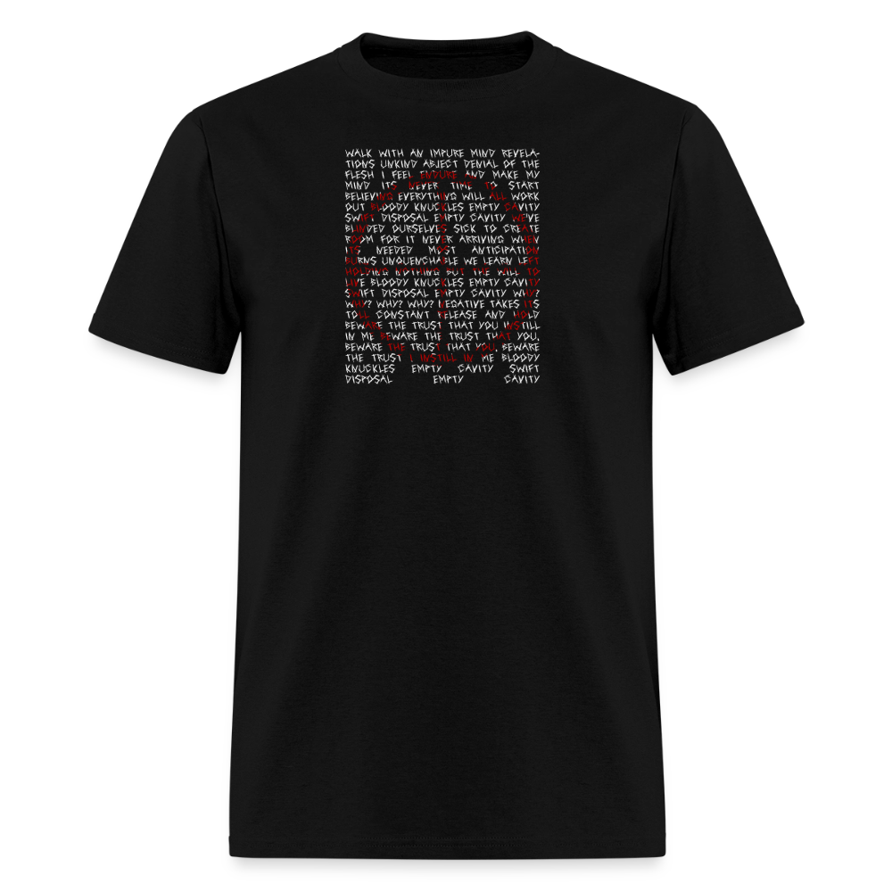 "Americ*nt Evolving Into Useless Psychic Garbage" - A Violent Reaction: 25 Years of The War of Art | T-Shirt - black