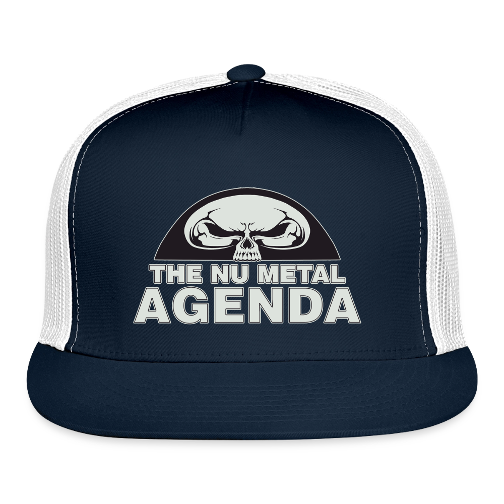 NMA Skull - Trucker Cap - navy/white