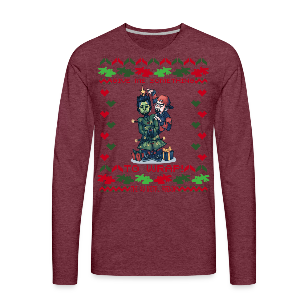 My Gift to You Xmas - Long Sleeve T-Shirt - heather burgundy