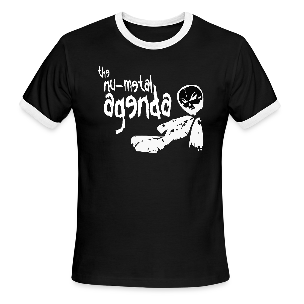 KorNMA - Ringer T-Shirt - black/white