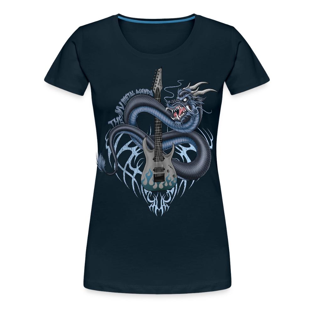 The Nu Metal Dragon Agenda - Women’s Premium T-Shirt - deep navy