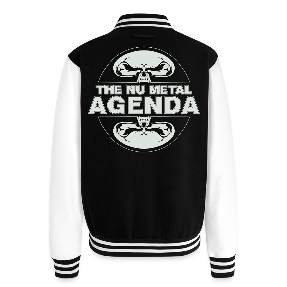 NMA - Heavyweight Letterman Jacket - black/white