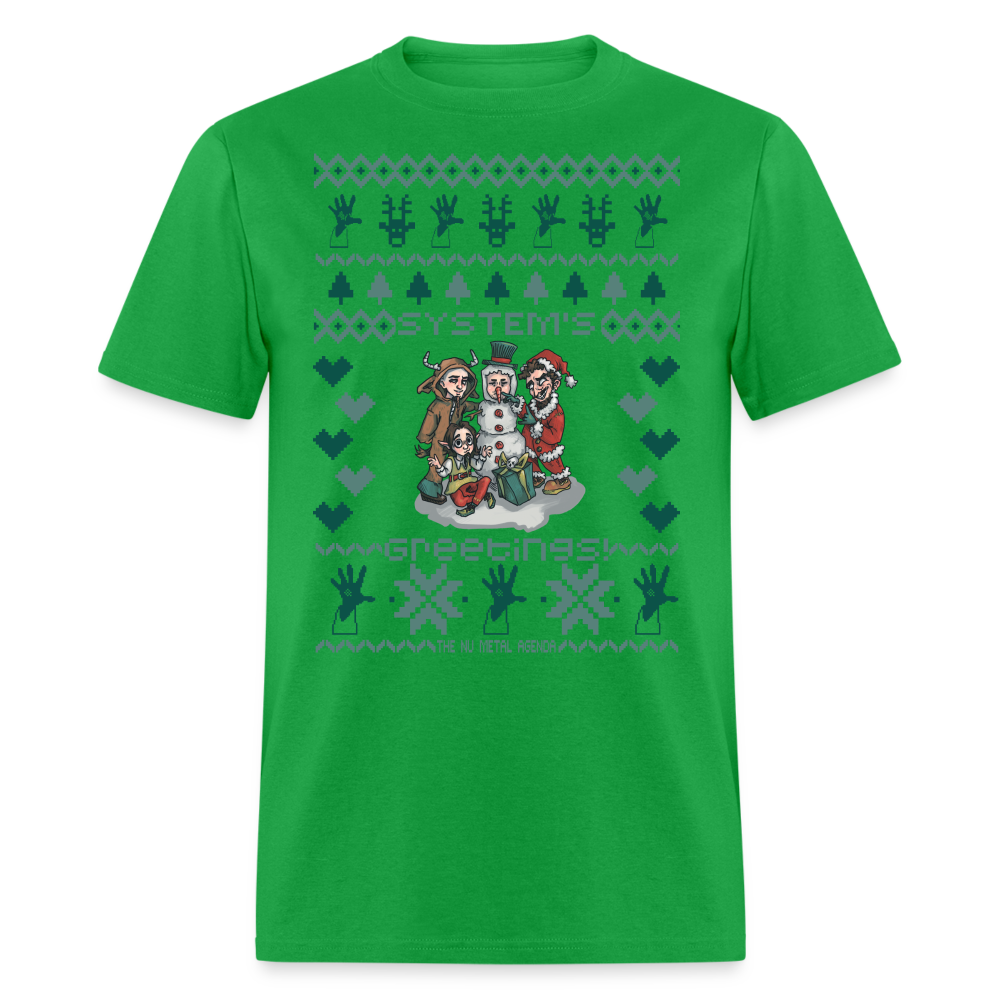 System's Greetings Xmas - Classic T-Shirt - bright green