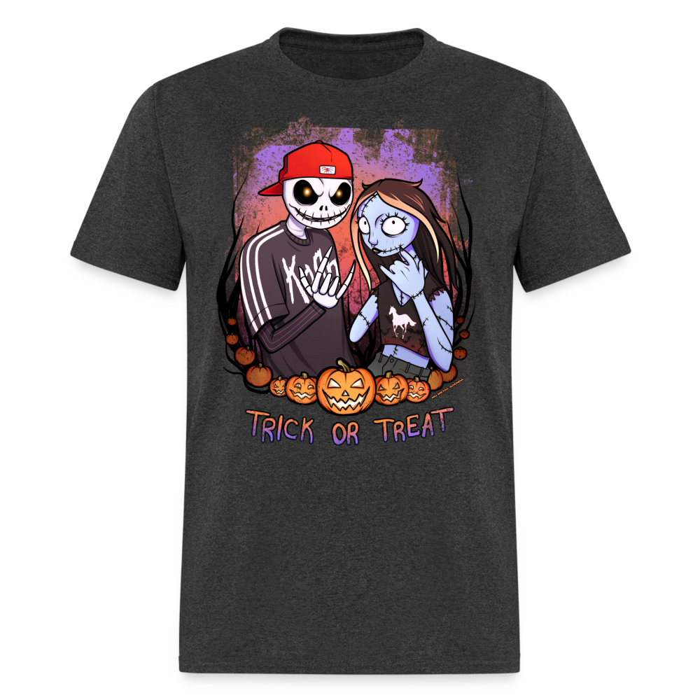 Jack and Sally Nu-Metal Enjoyers - Tee - heather black