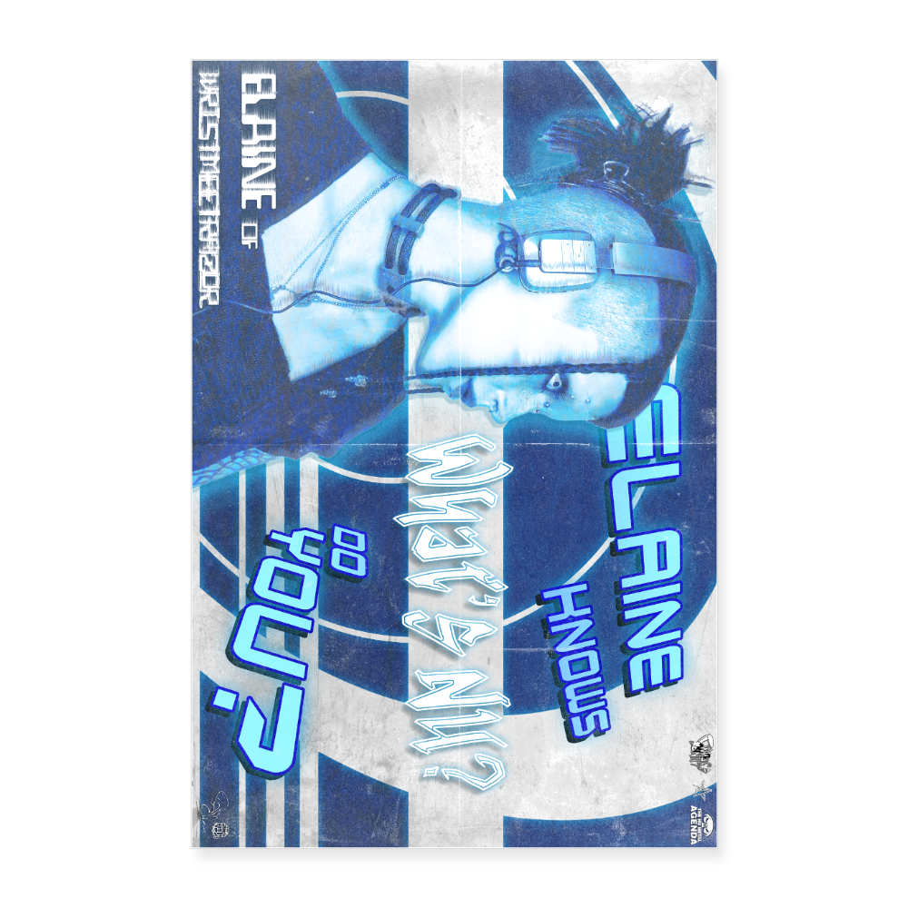 What's Nu? <3's Elaine of Wristmeetrazor - Poster 8x12 - white