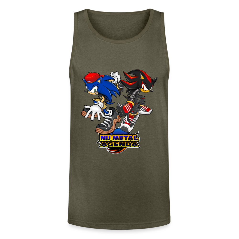 Nu Metal Adventure 2 - Unisex Tri-Blend Organic Tank - heather olive