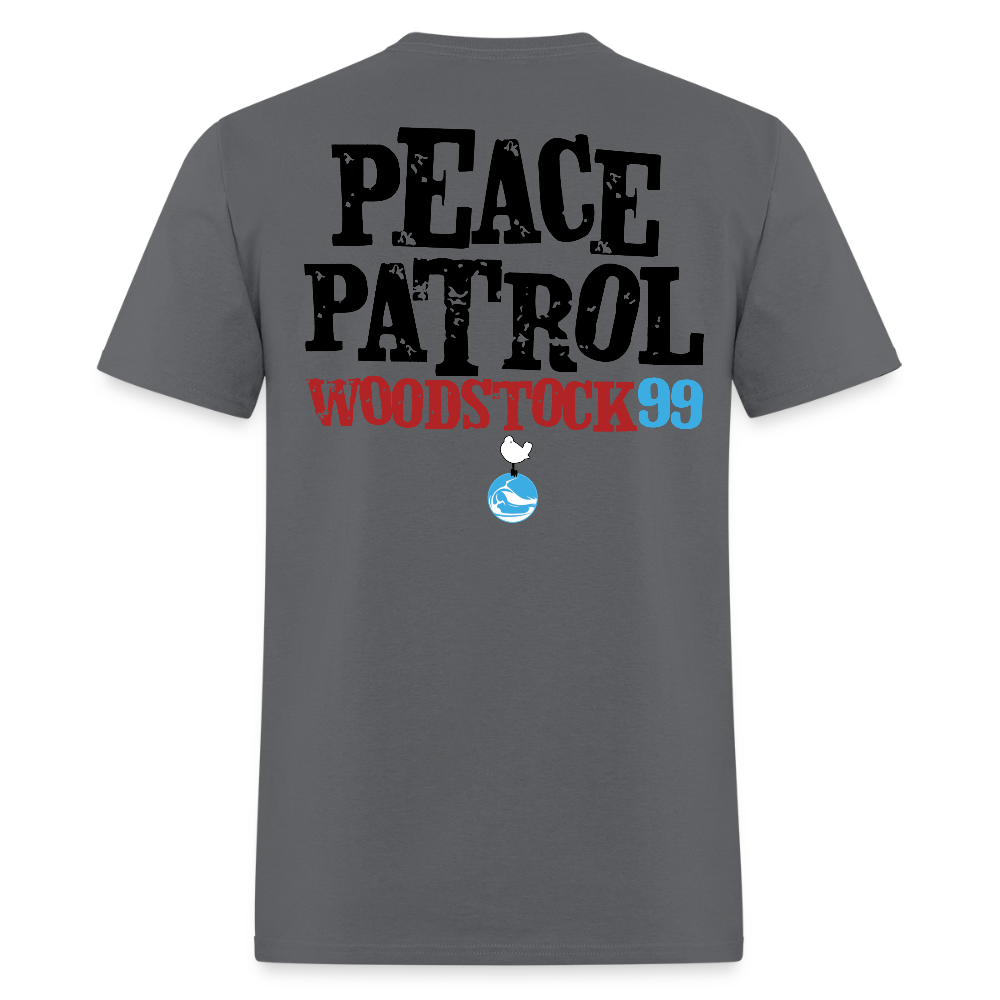 Woodstock 99 Peace Patrol - Color Tees - charcoal