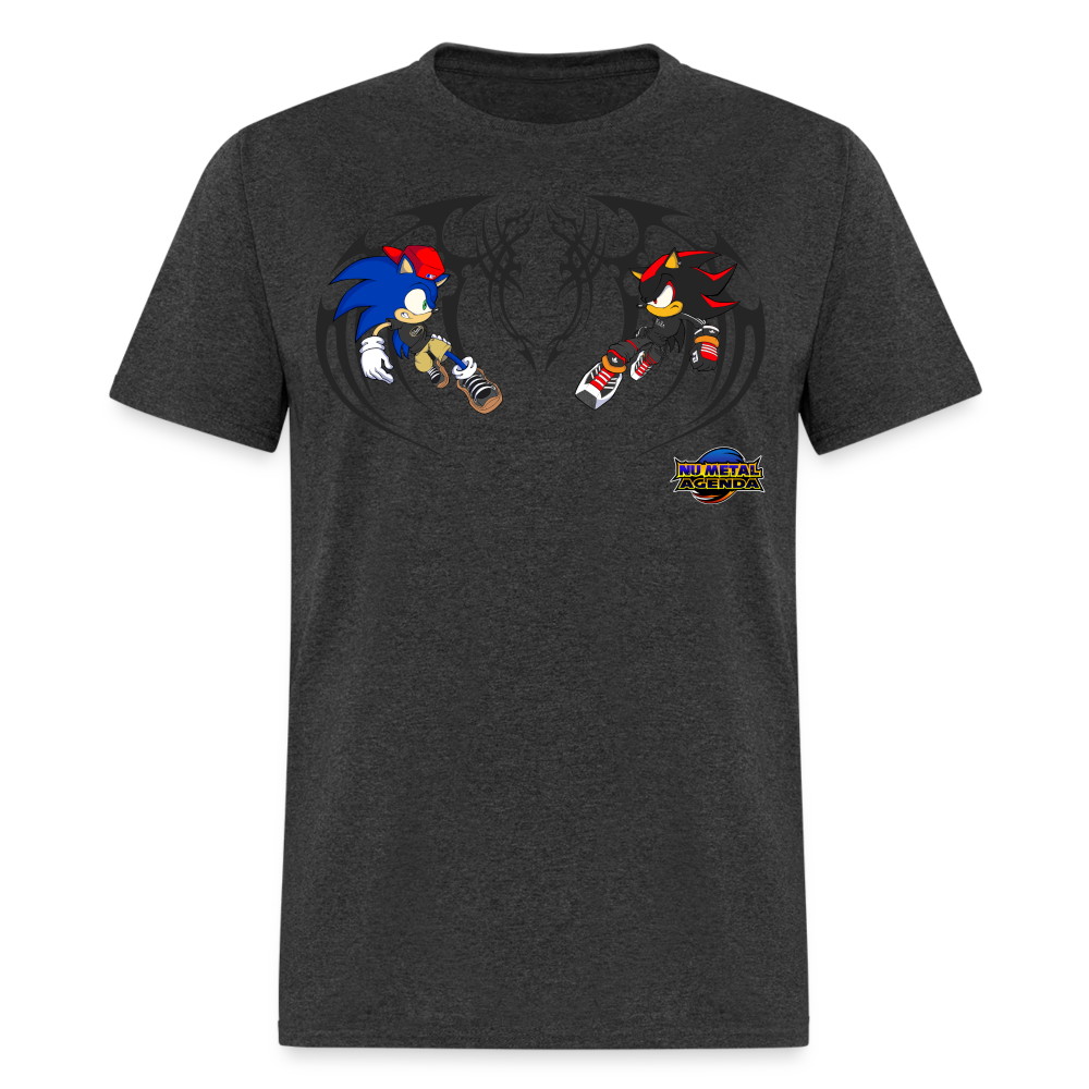 Sonic vs Shadow Tribal Edition - Classic T-Shirt - heather black