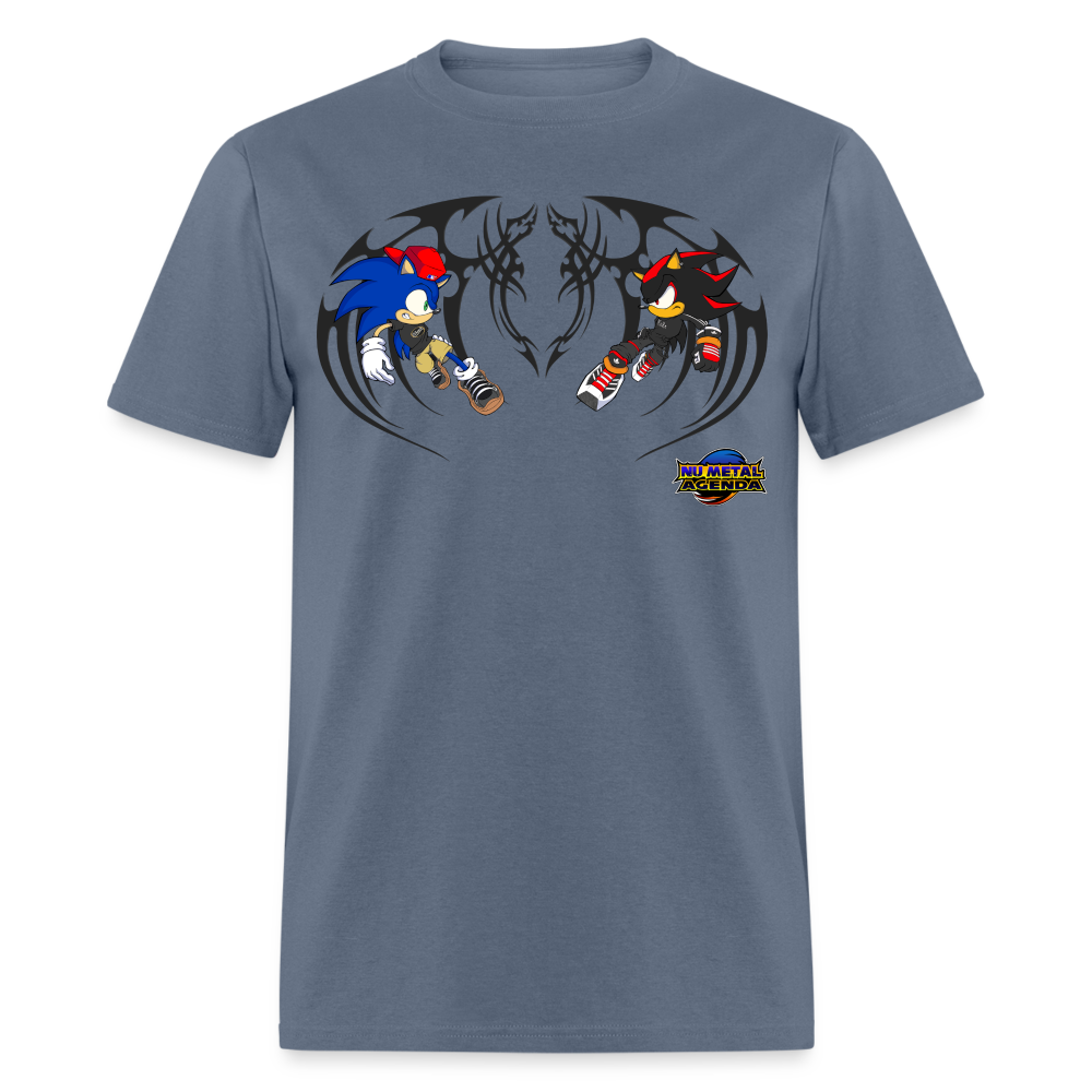 Sonic vs Shadow Tribal Edition - Classic T-Shirt - denim